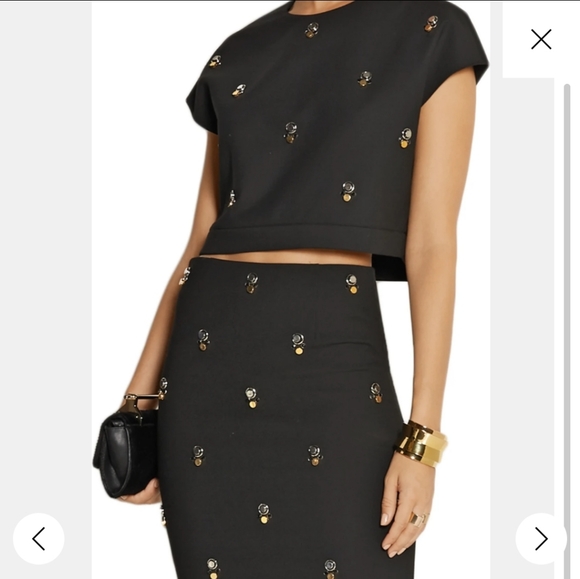 Elizabeth and James Tops - *SOLD* Elizabeth and James Colton Embellished Crop Top